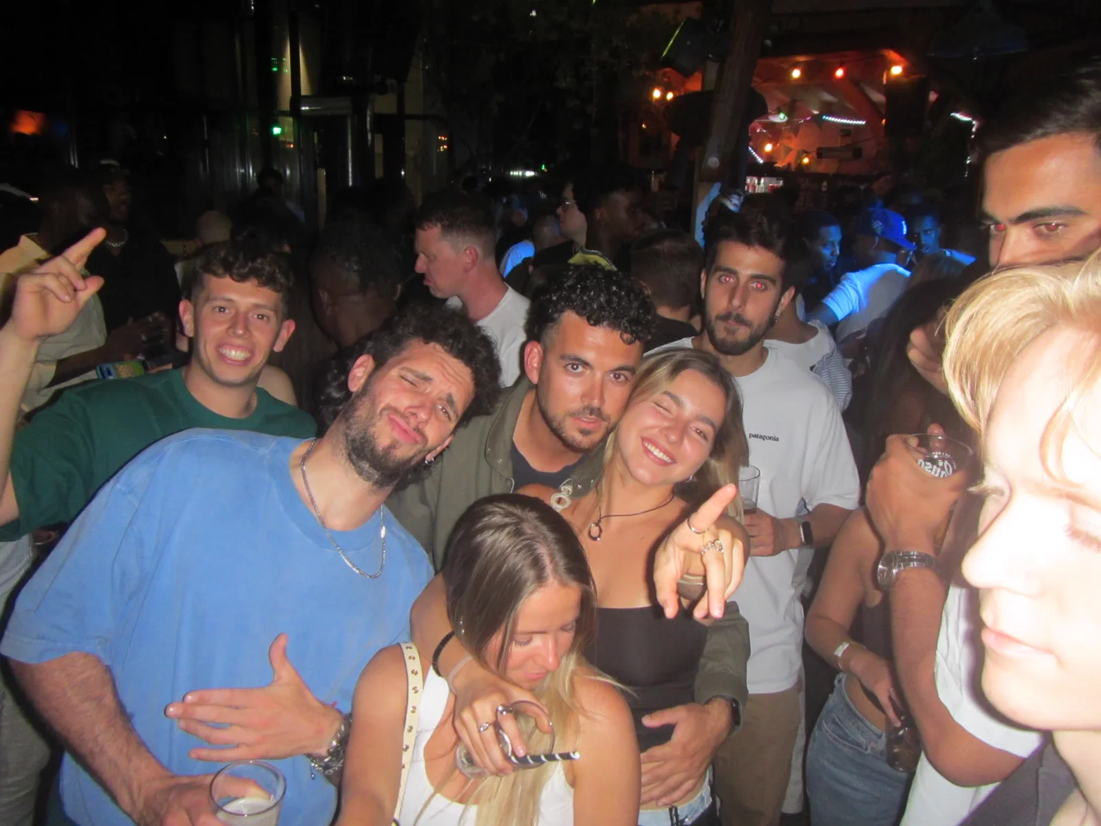 Guests packed together on the dance floor during the first Oslo Bar Crawl